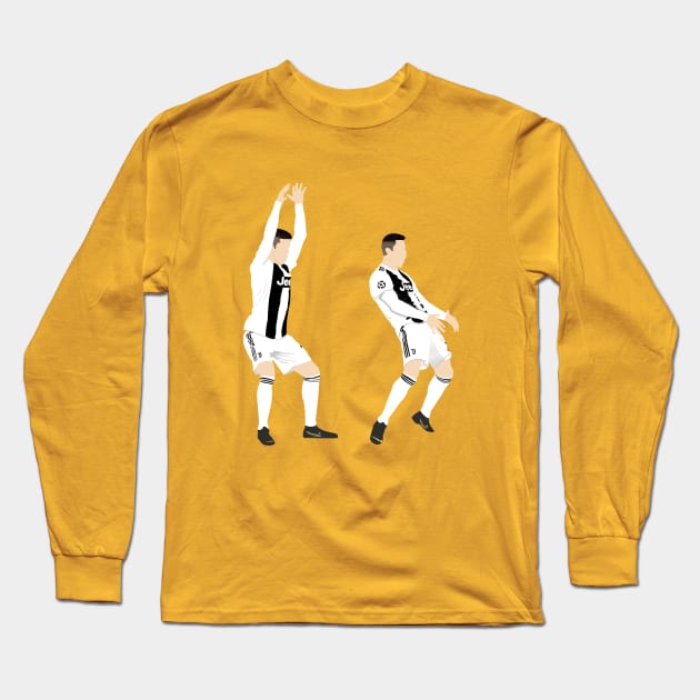 Cristiano Ronaldo Vs Diego Simeone Long Sleeve T-Shirt by StonedDesigner